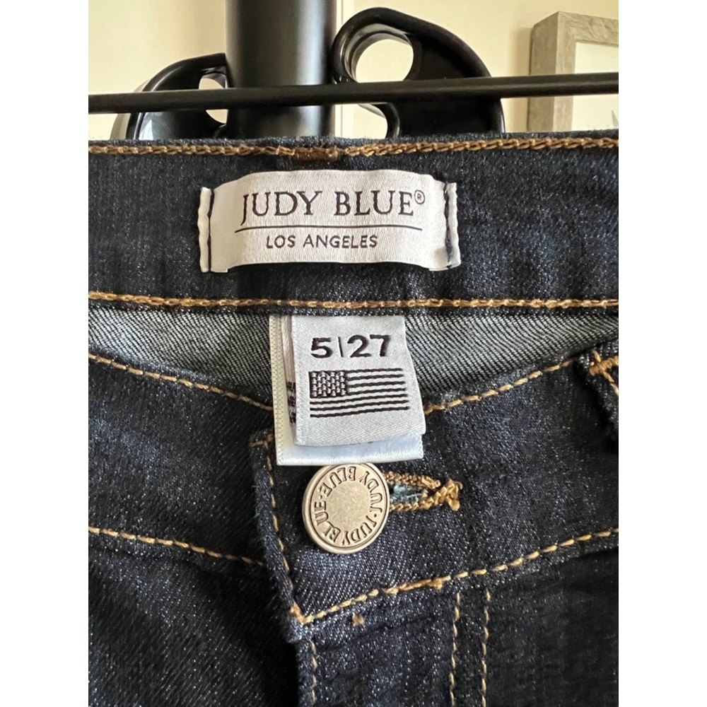 Judy Blue Jeans Womens Mid Rise Skinny 5 27 Dark Wash Style 8376 Super Stretchy - Picture 12 of 13